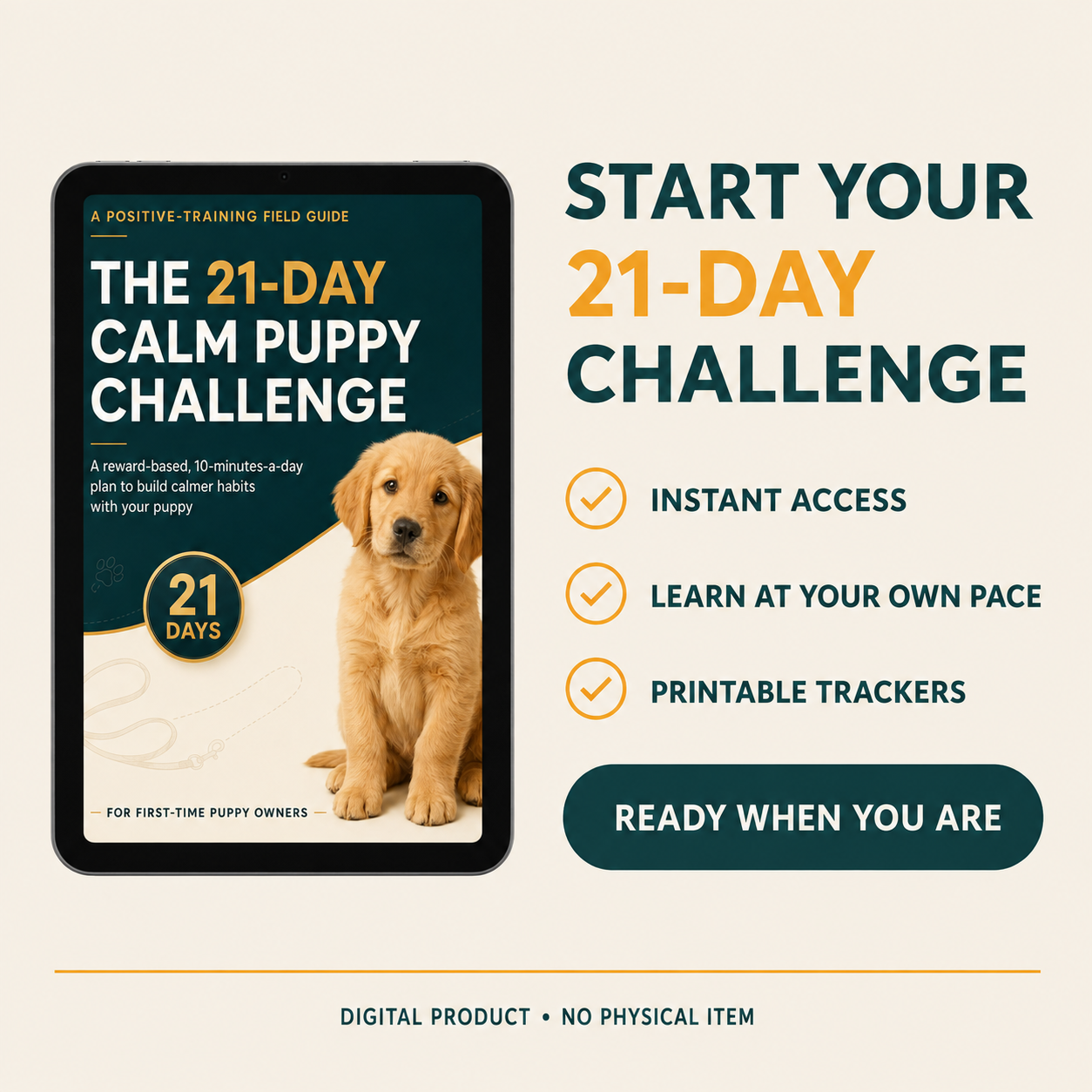 The 21-Day Calm Puppy Challenge
